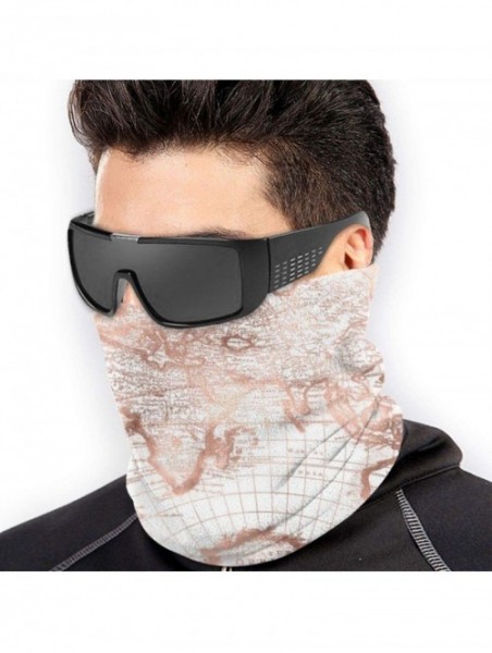 Balaclavas Vintage Old World Map Women Face Scarf Bandana Face Mask Men Balaclava - CG19879QWN3 $29.26