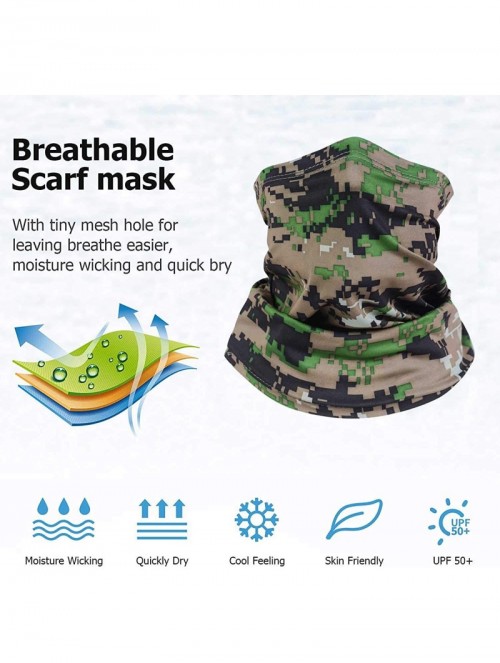 Balaclavas Multifunctional Face Mask Anti Dust Wind UV Sun Neck Headwear Motorcycle for Women Men Face Scarf Bandana - CH18AA...