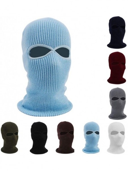 Skullies & Beanies Unisex Thermal Hat Liner Skull Cap Beanie with Ear Covers Ultimate Helmet 2 Hole - Sky Blue - CG18QRT7XTZ ...