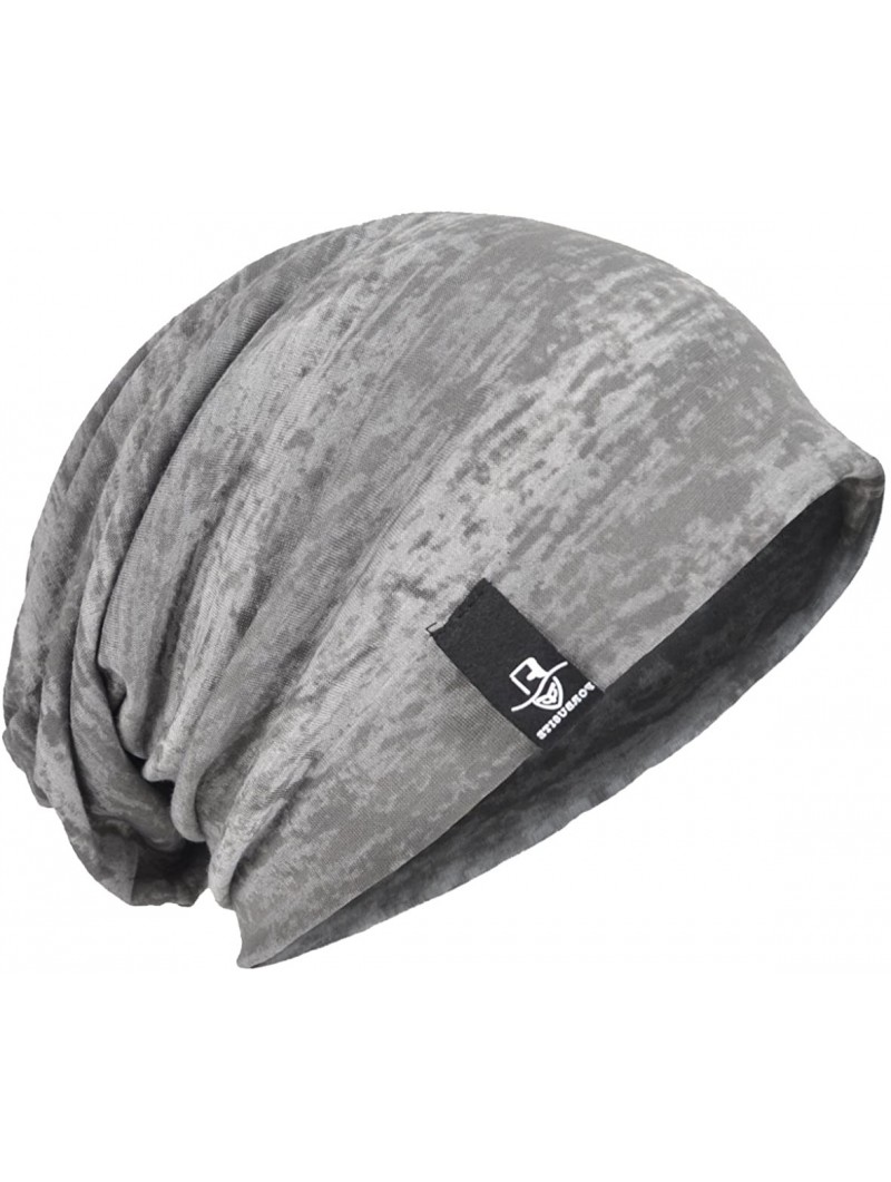 Skullies & Beanies Men Slouch Hollow Beanie Thin Summer Cap Skullcap B011h - 081-grey - CG182TDSRXY $14.94