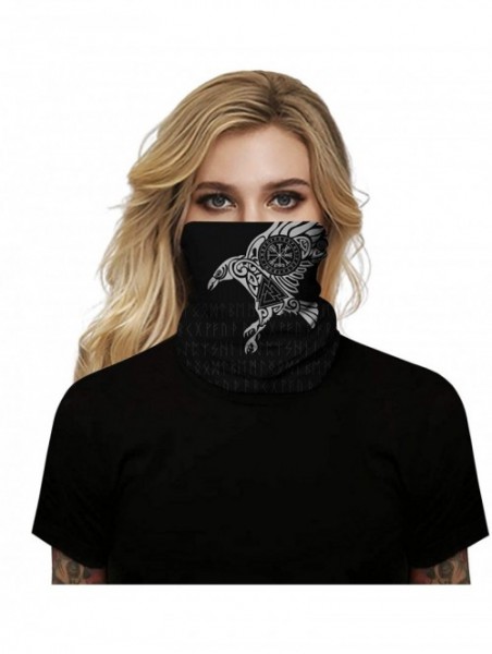 Balaclavas Unisex Seamless Rave Multifunctional Headwear Face Mask Headband Neck Gaiter - Style35 - CH19806NM5T $14.54