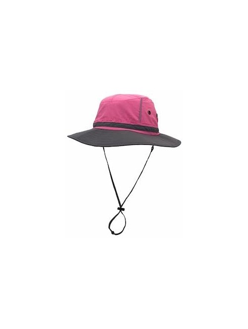 Sun Hats Outdoor Sun Hats with Wind Lanyard Bucket Hat Fishing Cap Boonie for Men/Women/Kids - Peach - CS17YX839DN $17.64