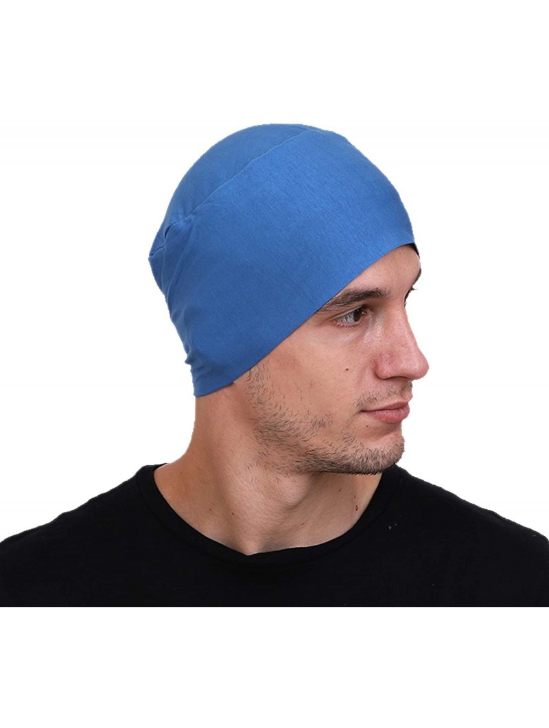 Skullies & Beanies Men's Cotton Beanies (Multicolours- Free Size) - C318EQRCNY7 $10.68