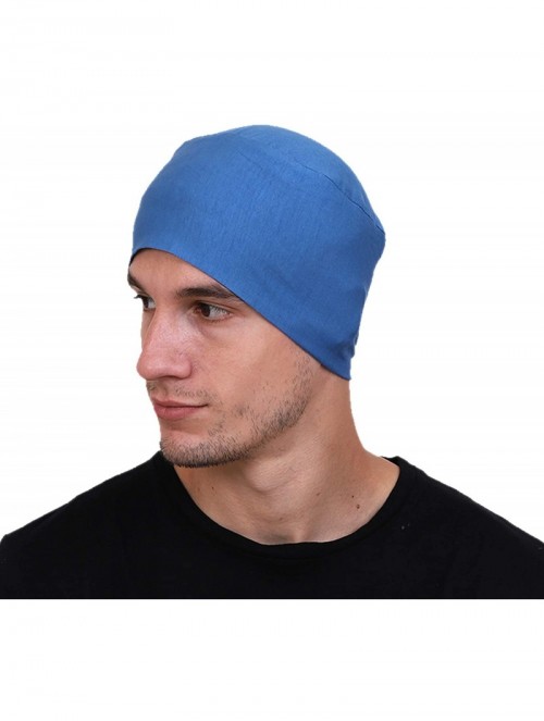 Skullies & Beanies Men's Cotton Beanies (Multicolours- Free Size) - C318EQRCNY7 $10.68