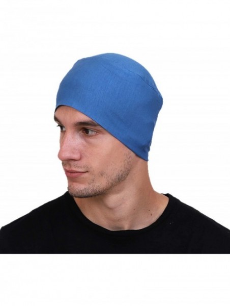 Skullies & Beanies Men's Cotton Beanies (Multicolours- Free Size) - C318EQRCNY7 $10.68