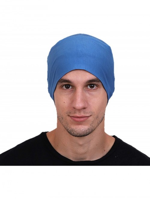 Skullies & Beanies Men's Cotton Beanies (Multicolours- Free Size) - C318EQRCNY7 $10.68