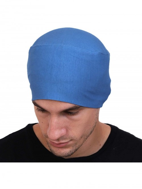 Skullies & Beanies Men's Cotton Beanies (Multicolours- Free Size) - C318EQRCNY7 $10.68