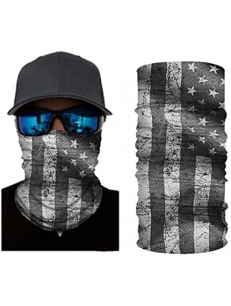 Balaclavas Stripes USA Flag Print Balaclava and Cool Skull Stars for Men Women Dust Wind Mask Neck Gaiter - Cy-wftj-123 - C81...