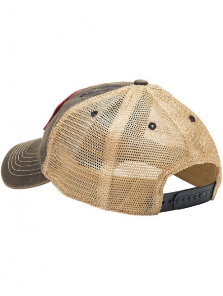 Baseball Caps Vodka is Awesome Mesh Trucker Hat - Navy Hat (Navy w/Brown) - CA126FJMA3Z $32.48