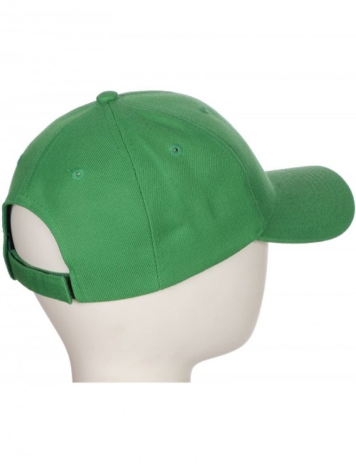 Baseball Caps Classic Baseball Hat Custom A to Z Initial Team Letter- Green Cap White Black - Letter S - CF18IDY6KSH $11.94