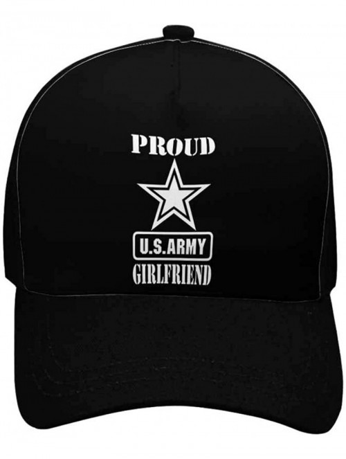 Baseball Caps Army Girlfriend Mom Adjustable Unisex Women Baseball Caps Classic Dad Hats- Black - Design 2 - CM18R2DIT9Z $26.00