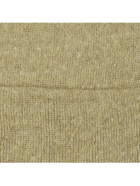 Skullies & Beanies Big Size Stretch ECO Cotton Long Beanie - Khaki - CZ1156XGRNH $26.03