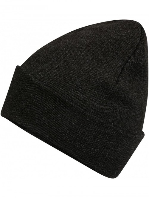 Skullies & Beanies Mens Pro Climate Genuine Thinsulate Knitted Beanie Hat Plain- Hi Vis Yellow or Marl - Charcoal - CA18IROME...