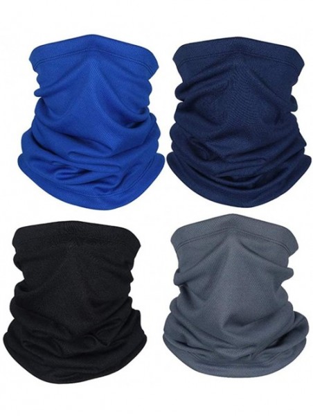 Balaclavas 4 Pcs Sun UV Protection Neck Gaiter Magic Face Cover Scarf for Mask Dust Wind Bandana Balaclava Headwear - CA197U2...