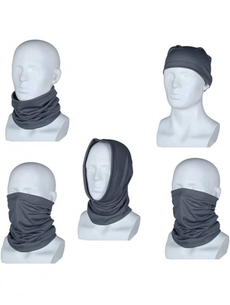 Balaclavas 4 Pcs Sun UV Protection Neck Gaiter Magic Face Cover Scarf for Mask Dust Wind Bandana Balaclava Headwear - CA197U2...