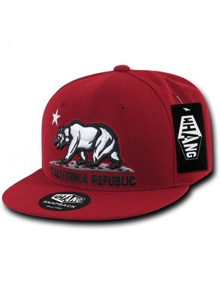 Skullies & Beanies California Republic Snapbacks - Cardinal - CJ11EA998UB $18.93