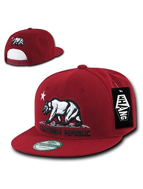 Skullies & Beanies California Republic Snapbacks - Cardinal - CJ11EA998UB $18.93