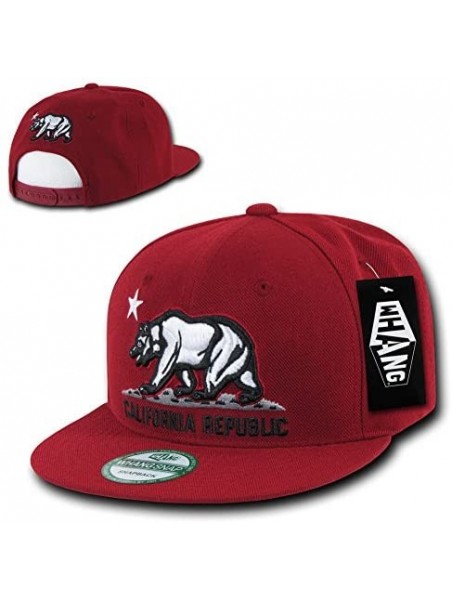 Skullies & Beanies California Republic Snapbacks - Cardinal - CJ11EA998UB $18.93