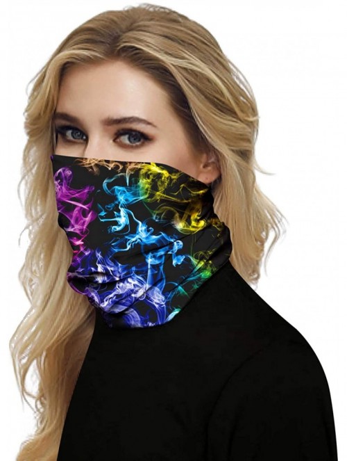 Balaclavas Seamless Rave Bandana Neck Gaiter Tube Headwear Bandana- Motorcycle Face Bandana for Women Men Face Scarf - 5 - CW...