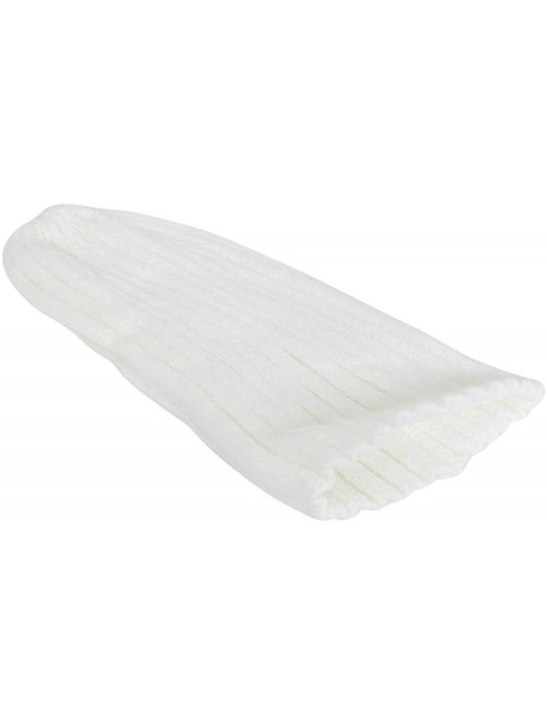 Skullies & Beanies 12.5 inch Long Knitted Beanie - White - CH12O0I0PSY $11.32