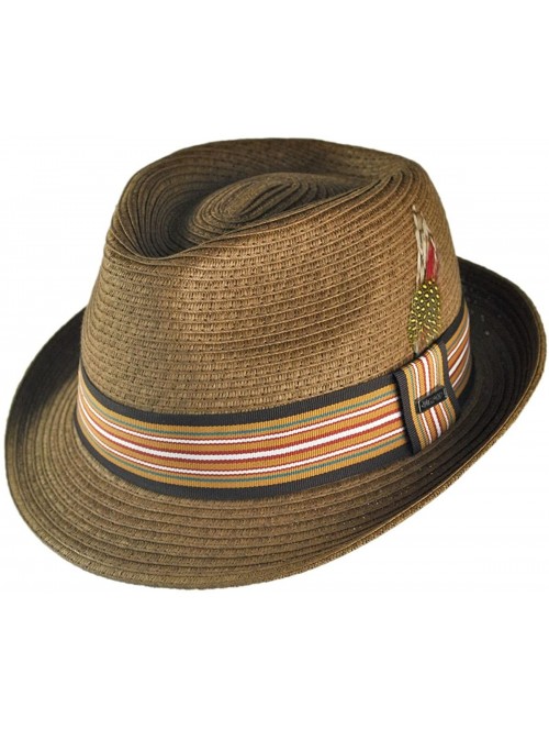 Fedoras Ridley C-Crown Fedora - Chestnut - CW114GQY2K5 $32.38