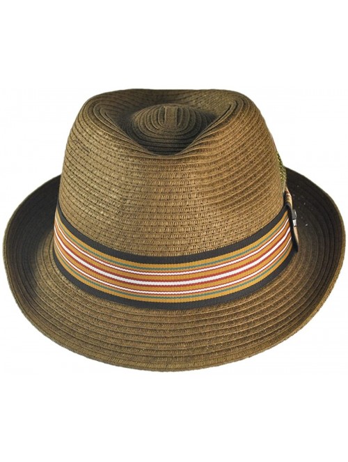 Fedoras Ridley C-Crown Fedora - Chestnut - CW114GQY2K5 $32.38