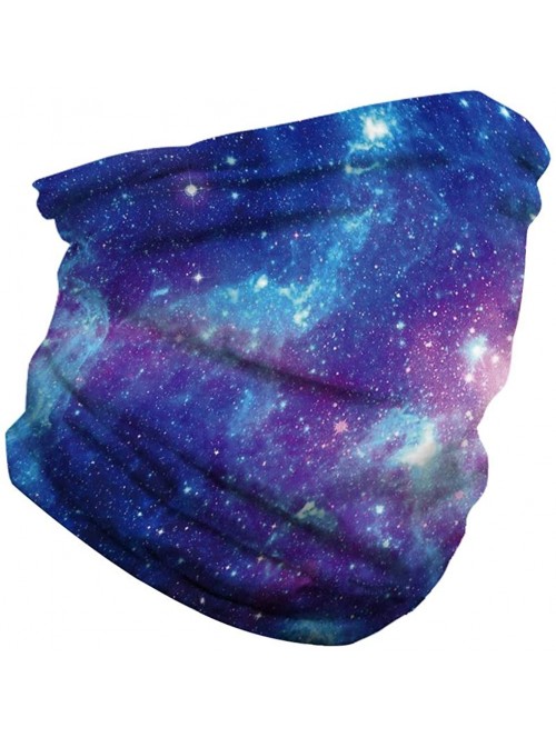 Balaclavas Seamless Bandanas Balaclava Face Mask Neck Gaiter Tie Dye Print for Men Women - Galaxy Universe - C4197W0XADQ $12.48