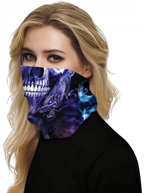 Balaclavas Unisex Seamless Rave Multifunctional Headwear Face Mask Headband Neck Gaiter - Style3 - C8197ZR3QDZ $16.36