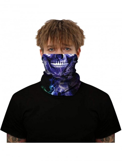 Balaclavas Unisex Seamless Rave Multifunctional Headwear Face Mask Headband Neck Gaiter - Style3 - C8197ZR3QDZ $16.36