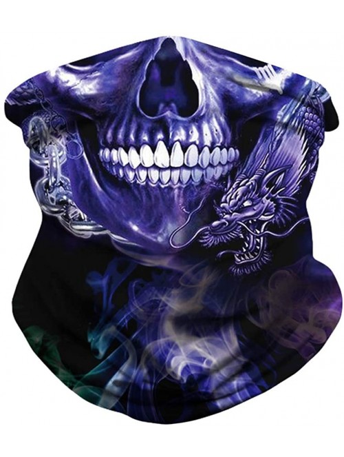 Balaclavas Unisex Seamless Rave Multifunctional Headwear Face Mask Headband Neck Gaiter - Style3 - C8197ZR3QDZ $16.36