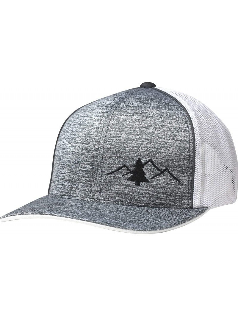 Baseball Caps Trucker Hat - The Great Outdoors - Static Gray/White - C218KNOLU3T $36.46