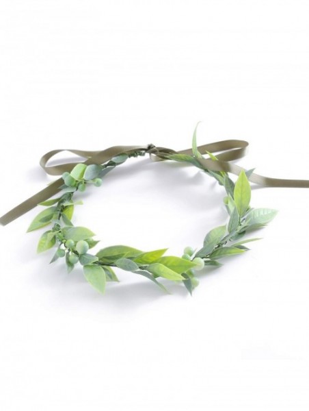 Headbands Christmas Flower Crown Vintage Nature Berries Festival Woodland Wedding Headband - A-Green - CR18ROGAM6G $9.22