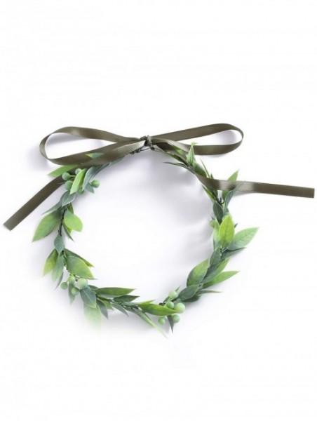 Headbands Christmas Flower Crown Vintage Nature Berries Festival Woodland Wedding Headband - A-Green - CR18ROGAM6G $9.22