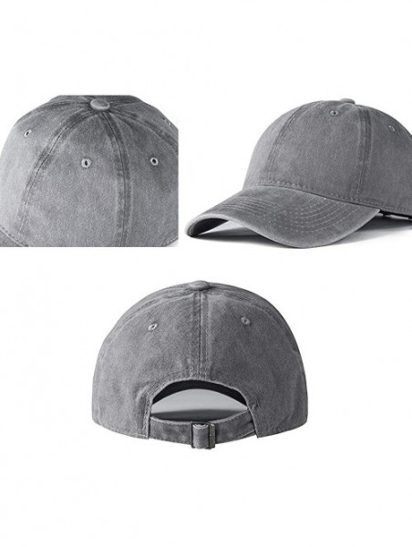 Baseball Caps Women's&Men's Pocket Design Adjustable Washed Baseball Cap Unisex Hats - Blue - CT193UO90Y6 $27.74