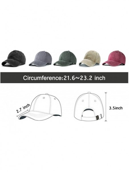 Baseball Caps Women's&Men's Pocket Design Adjustable Washed Baseball Cap Unisex Hats - Blue - CT193UO90Y6 $27.74