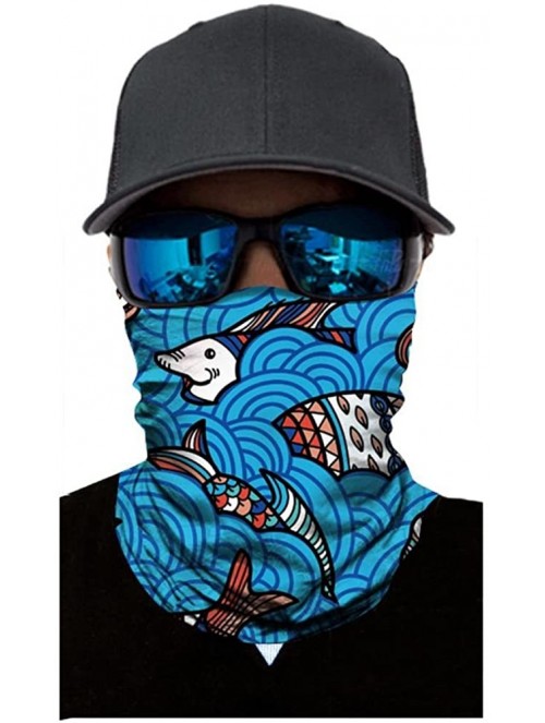 Balaclavas Windproof Seamless Face Mask Bandana for Riding Cycling Motorcycle Multifunctional Headwear (1-Q- Free Size) - CO1...