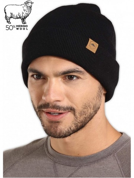 Skullies & Beanies Winter Beanie Knit Hats for Men & Women - Warm- Stretchy & Soft Daily Ribbed Toboggan Cap - Merino Wool - ...