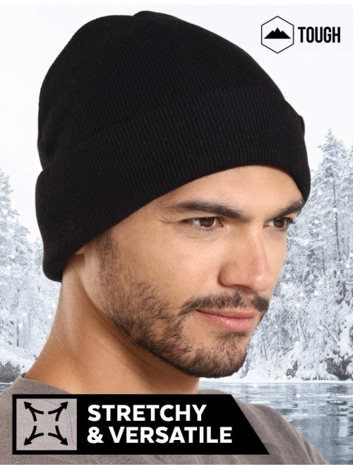 Skullies & Beanies Winter Beanie Knit Hats for Men & Women - Warm- Stretchy & Soft Daily Ribbed Toboggan Cap - Merino Wool - ...