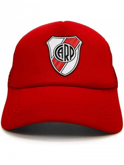 Baseball Caps River Plate Cap Soccer Team Argentina. Adjustable Mesh Snapback hat - One Size - Red W/ White Front - CT18AS748...