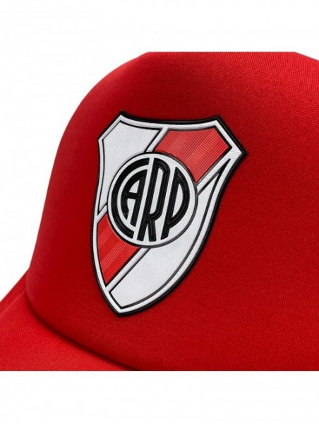 Baseball Caps River Plate Cap Soccer Team Argentina. Adjustable Mesh Snapback hat - One Size - Red W/ White Front - CT18AS748...