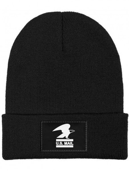 Skullies & Beanies Adult Stretchy Solid Color Knit Beanies Hats USPS-United-States-Postal-Service-Logo-Headwear for Mens Wome...