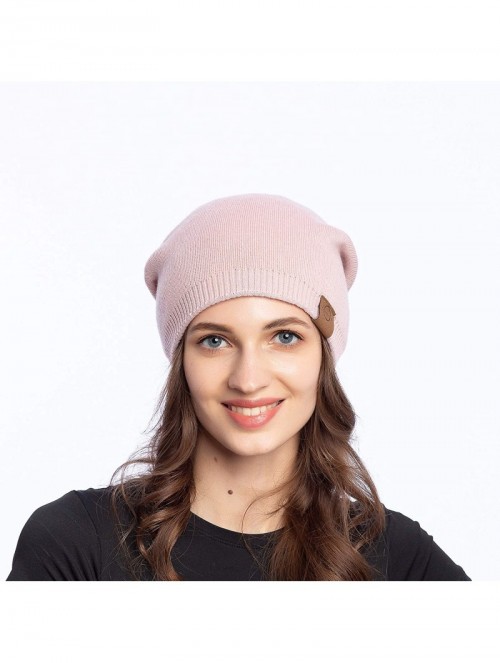 Skullies & Beanies Women Light Soft Wool Double-Layer Beanie Skull Hat Stylish Outdoor Urban Cap Winter Fall Spring - CJ18YC9...