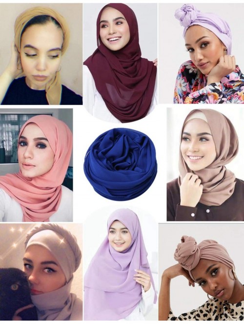 Headbands Chiffon African Head Scarf- Sheer Turban Jersey Long Lightweight Hair Wrap Tie Light Grey - CS196IUIIAG $13.26