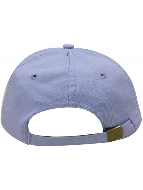 Baseball Caps Cherry Cotton Baseball Cap - Sky Blue - CN12MRRRZW1 $14.05