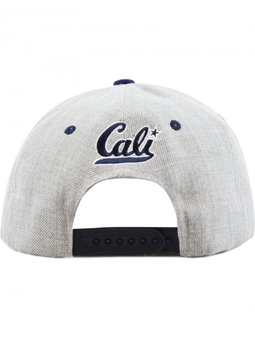 Baseball Caps 1300A New Republic California Soft Heather Grey Snapback Cap - Navy - CM12E06HCYN $14.43