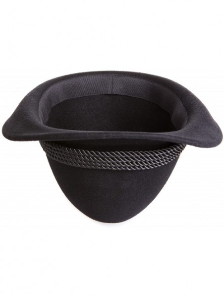 Fedoras Holiday Oktoberfest Wool Bavarian Alpine Hat - Black Color- Medium - C418I82NQ40 $40.61