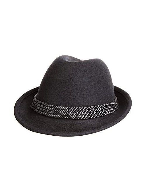 Fedoras Holiday Oktoberfest Wool Bavarian Alpine Hat - Black Color- Medium - C418I82NQ40 $40.61