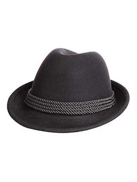 Fedoras Holiday Oktoberfest Wool Bavarian Alpine Hat - Black Color- Medium - C418I82NQ40 $40.61