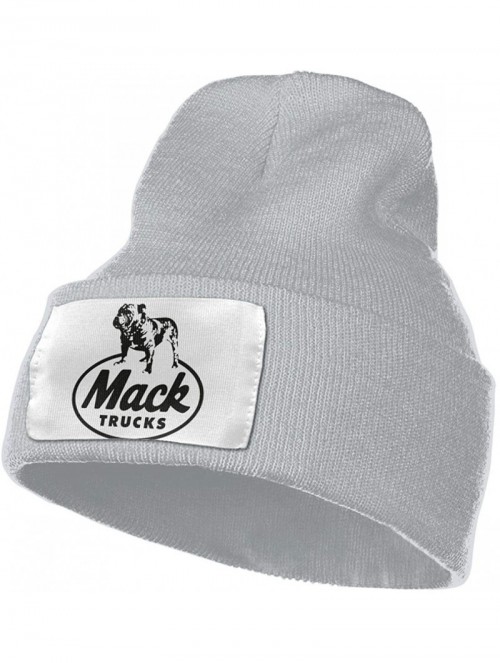 Skullies & Beanies Unisex Mack Trucks Beanie Hat Winter Warm Knit Skull Hat Cap - Gray - CN18KSC0URU $32.02