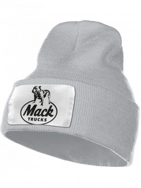 Skullies & Beanies Unisex Mack Trucks Beanie Hat Winter Warm Knit Skull Hat Cap - Gray - CN18KSC0URU $32.02